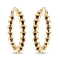 Ball Hoop Earrings in 10K Yellow Gold 2.56 Grams - Sticky add to cart bar