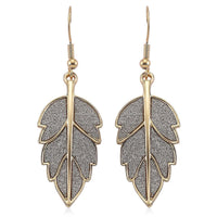 Leaf Earrings in Goldtone