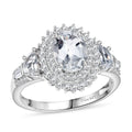 Golconda Topaz Ring in Platinum Over Sterling Silver (Size 10.0) 2.50 ctw - Sticky add to cart bar