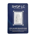 999 Fine Silver Fortune Dragon Bar 5 Grams - Sticky add to cart bar
