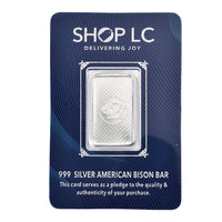 999 Fine Silver American Bison Bar 5 Grams