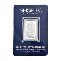 999 Fine Silver Lady Fortuna Bar 5 Grams