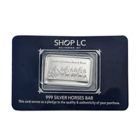999 Fine Silver Horses Bar (10 g)