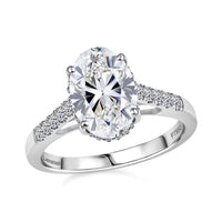Luxuriant Lab Grown Diamond E-F VS 3.15 ctw Ring in 950 Platinum (Size 10.0)
