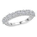 Golconda Topaz Band Ring in Platinum Over Sterling Silver (Size 10.0) 1.50 ctw - Sticky add to cart bar