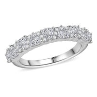Golconda Topaz Band Ring in Platinum Over Sterling Silver (Size 10.0) 1.50 ctw
