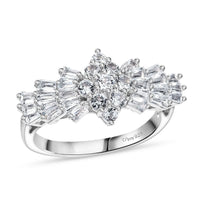 Golconda Topaz Ring in Platinum Over Sterling Silver (Size 10.0) 1.30 ctw