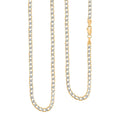 3.50mm Cuban Chain Necklace in 14K Yellow and White Gold 4.4 Grams 20 Inches - Sticky add to cart bar