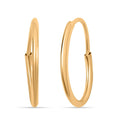 Endless Hoop Earrings in 14K Yellow Gold - Sticky add to cart bar