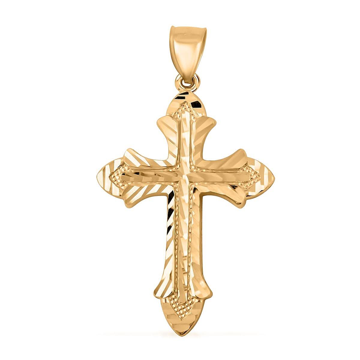 Cross Pendant in 10K Yellow Gold 3 Grams
