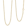 10K Yellow Gold 1.6mm Rope Chain Necklace (16 Inches) (0.84 g) - Sticky add to cart bar
