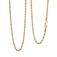 2mm Rope Chain Necklace in 10K Yellow Gold 1.46 Grams 16 Inches