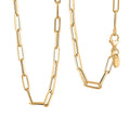 3mm Paper Clip Chain Necklace in 14K Yellow Gold 3.5 Grams 16 Inches - Sticky add to cart bar