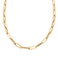 3.5mm Paper Clip Chain Necklace in 14K Yellow Gold 5.26 Grams 18 Inches - Sticky add to cart bar