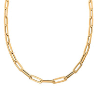 5mm Paper Clip Chain Necklace in 14K Yellow Gold 13.6 Grams 20 Inches