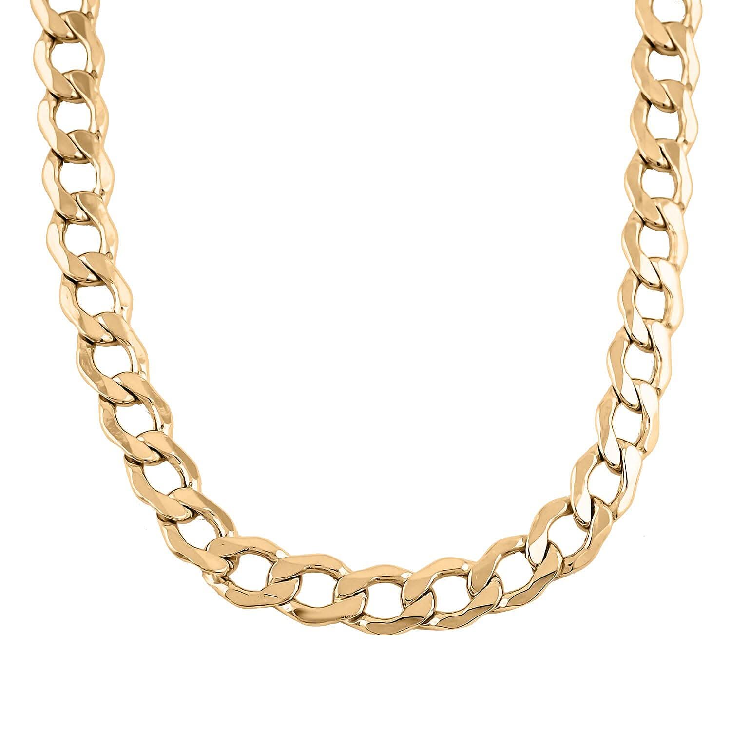 10K Yellow Gold 5.2 mm Curb Cuban Chain Necklace (22 Inches) (8.9 g)