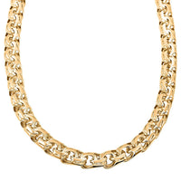 10K Yellow Gold 11.7 mm Chino Chain Necklace 26 Inches 59 Grams