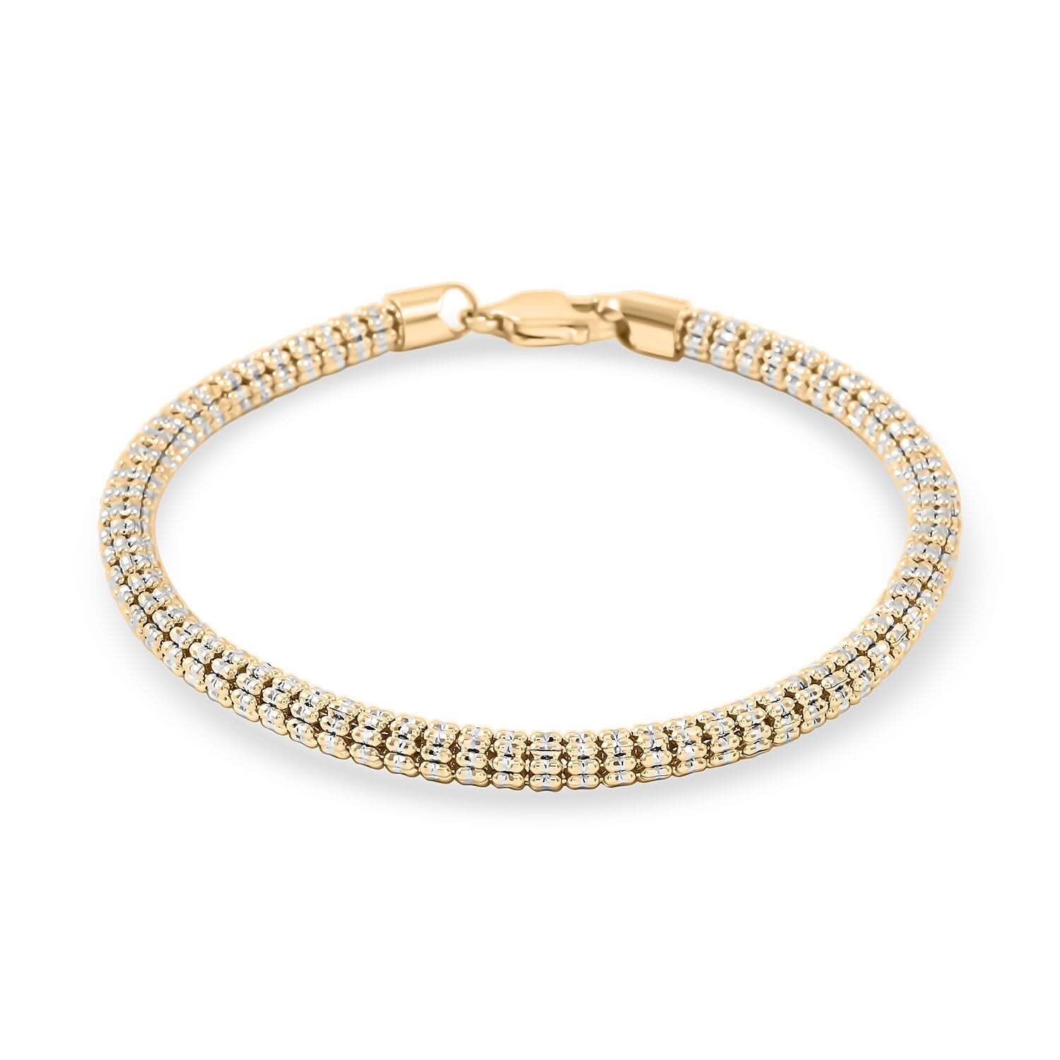 10K Yellow Gold 4.50 mm Ice Chain Bracelet (8.50 In) 11.7 Grams
