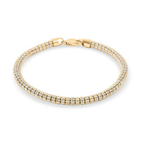 10K Yellow Gold 4.50 mm Ice Chain Bracelet (8.50 In) 11.7 Grams