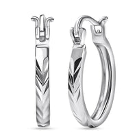 Hoop Earrings in 950 Platinum 3.40 Grams (Del. in 10-12 Days)