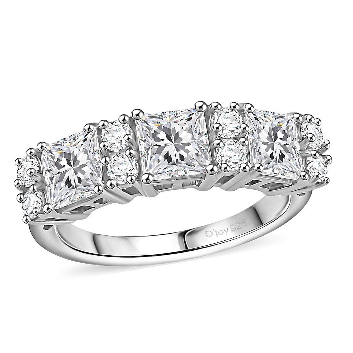 Golconda Topaz Band Ring in Platinum Over Sterling Silver (Size 10.0) 2.90 ctw