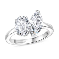 Luxuriant Lab Grown Diamond E-F VS 2.60 ctw Ring in 950 Platinum (Size 10.0)