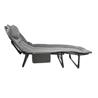 CLOSEOUT Grey Folding Outdoor/Indoor Cot 70X30 Inches