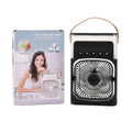 Multifunctional 5-hole Humidifier Fan with Handle with Flashing Light - Black - Sticky add to cart bar