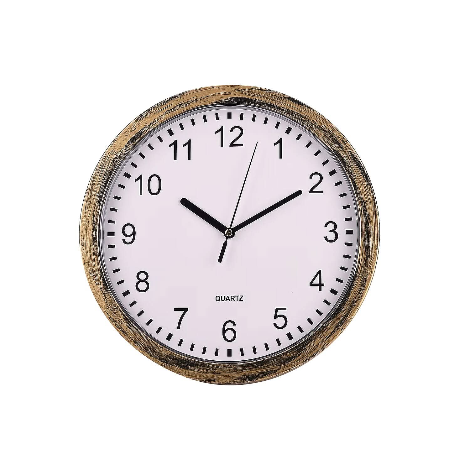Livemore Gold Color Wall Clock with Three Shelves Hidden Compartment (1xAA Battery Not Included)