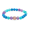 Multi Gemstone 90.00 ctw Beaded Bracelet in Rosetone (6.5-7In) - Sticky add to cart bar