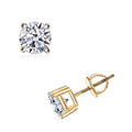 Luxuriant Lab Grown Diamond E-F VS 1.00 ctw Stud Earrings in 18K Vermeil YG Over Sterling Silver - Sticky add to cart bar