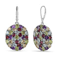 EverTrue Multi Gemstone Earrings in Platinum Bond 12.60 ctw - Sticky add to cart bar