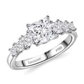 Luxuriant Lab Grown Diamond E-F VS 2.00 ctw Art Deco Ring in 950 Platinum - Sticky add to cart bar