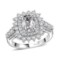 Golconda Topaz Ring in Platinum Over Sterling Silver (Size 10.0) 2.90 ctw