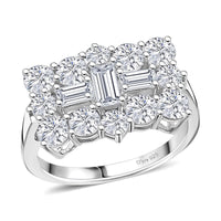 Golconda Topaz Ring in Platinum Over Sterling Silver (Size 10.0) 2.70 ctw