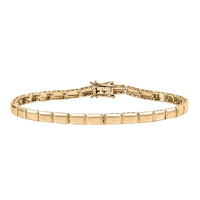 Bar Bracelet in 10K Yellow Gold (6.50 In) 5.25 Grams