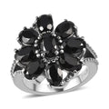 Thai Black Spinel Ring in Stainless Steel (Size 10.0) 4.90 ctw - Sticky add to cart bar