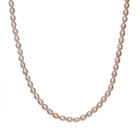 Lavender Pearl Necklace (18 Inches) in 18K Vermeil Yellow Gold Over Sterling Silver