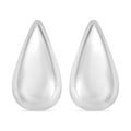 Raindrop Earrings in Rhodium Over Sterling Silver 6 Grams - Sticky add to cart bar