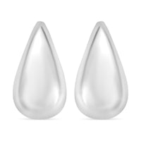 Raindrop Earrings in Rhodium Over Sterling Silver 6 Grams