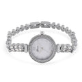 Genoa Austrian Crystal Japanese Movement MOP Dail Watch in Silvertone - Sticky add to cart bar
