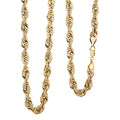 8mm Super Shiny Chain Necklace in 10K Yellow Gold 40.8 Grams 30 Inches - Sticky add to cart bar