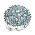 D'Joy Shades of Fire Opal 3.85 ctw Ring in Rhodium Over Sterling Silver (Size 10.0) - Sticky add to cart bar