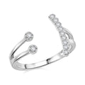 Simulated Diamond 0.20 ctw Ring in Rhodium Over Sterling Silver (Size 10.0) - Sticky add to cart bar
