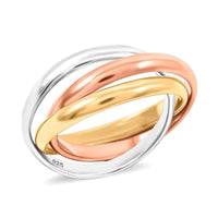 Sterling Silver and Platinum Bond Ring (Size 10.0)