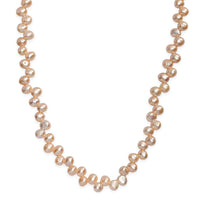 Pink Freshwater Pearl Fancy Necklace in 18K Vermeil Yellow Gold Over Sterling Silver 18 Inches