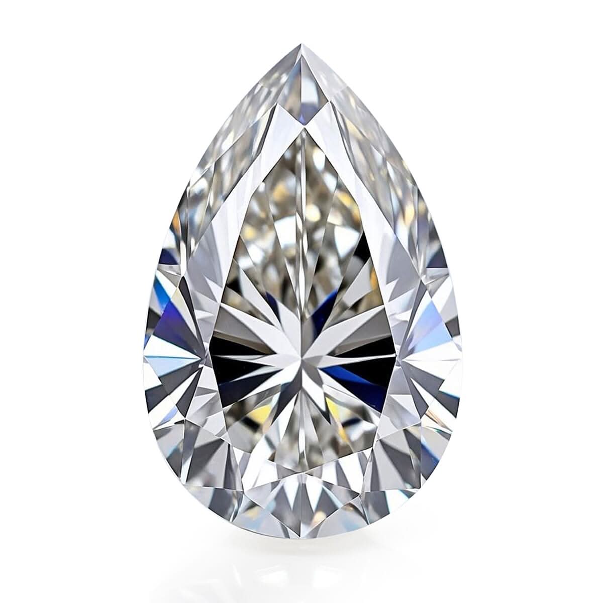 IGI Certified Luxuriant Lab Grown Diamond (Pear) (E-F, VS) 3.50 ctw