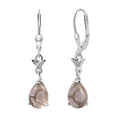 D'Joy Brazilian Smoky Quartz 4.60 ctw Dangling Earrings Sterling Silver - Sticky add to cart bar