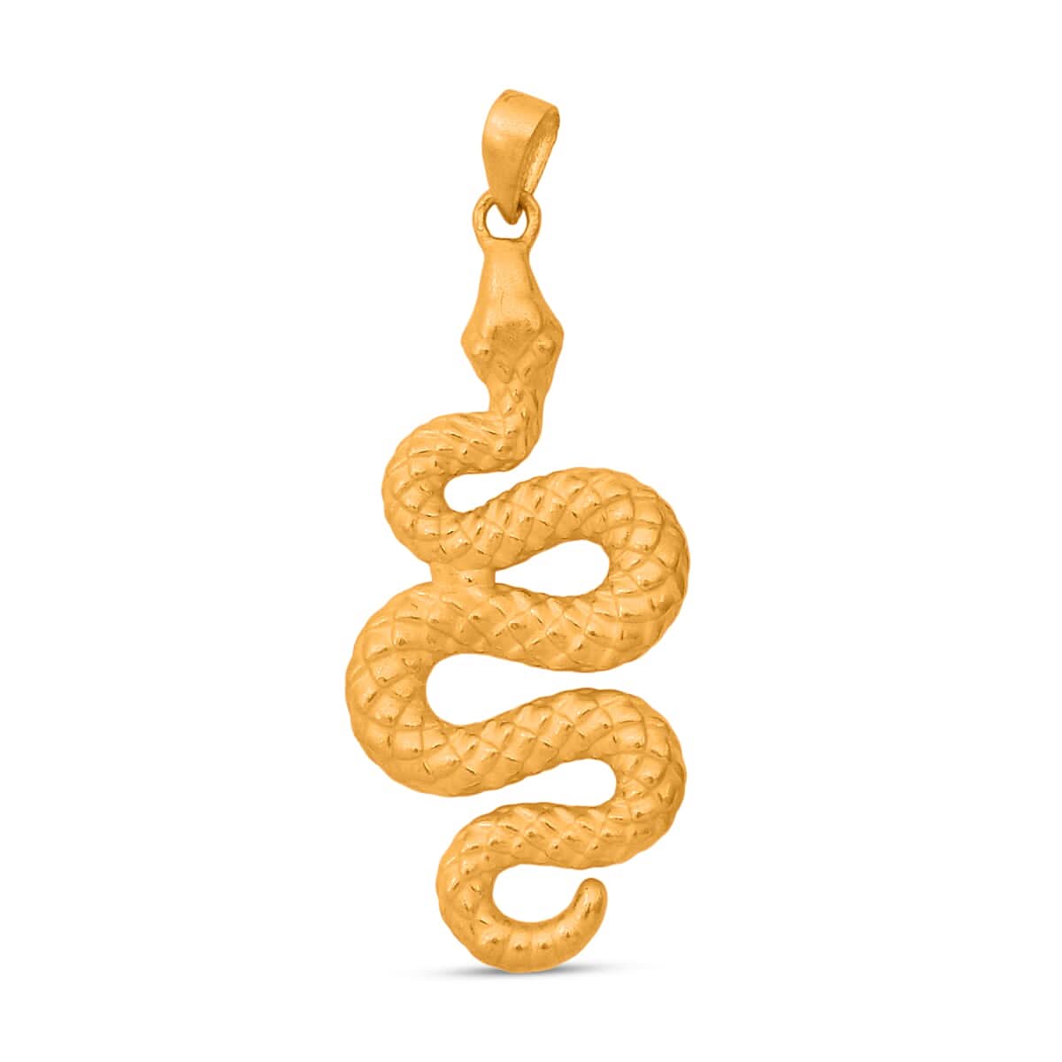 Snake Pendant without Chain in 24K Yellow Gold 1 Grams