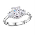 D'Joy Moissanite 2.90 ctw Ring in Rhodium Over Sterling Silver - Sticky add to cart bar